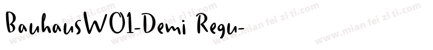BauhausW01-Demi Regu字体转换
